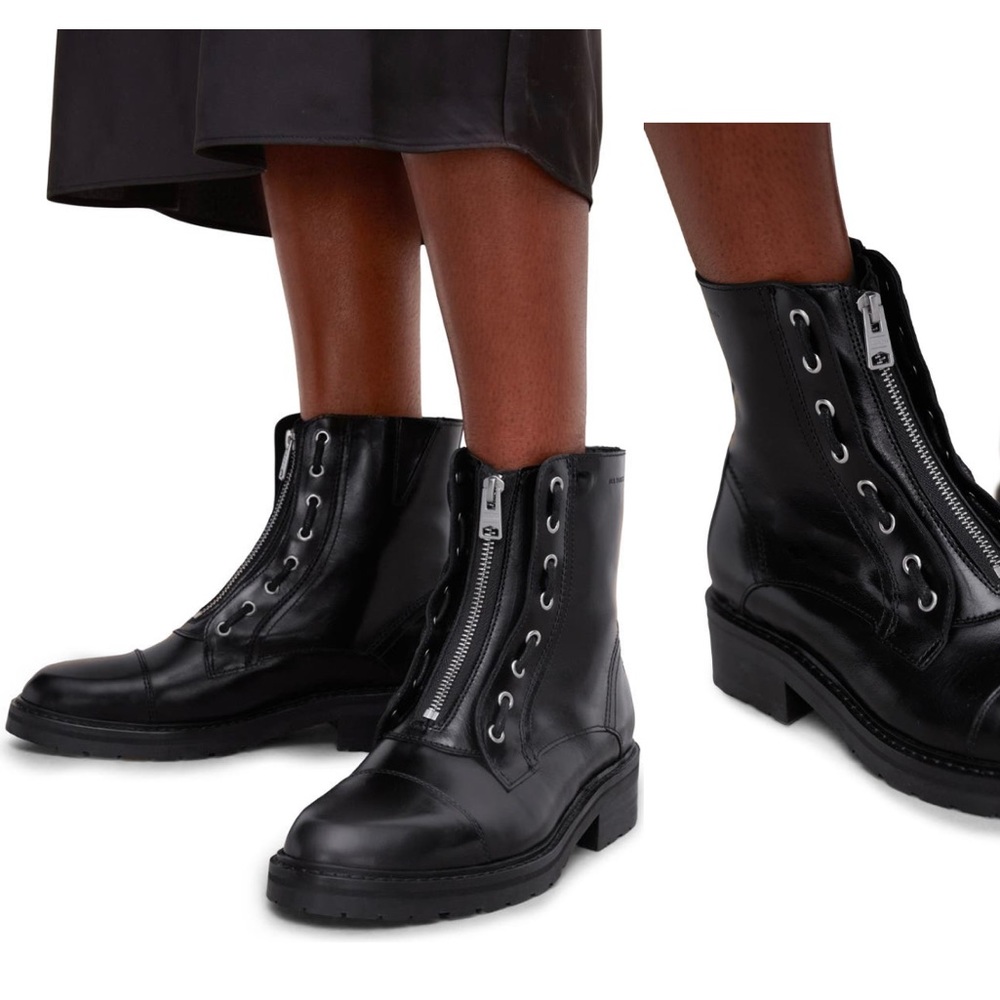 Allsaints Alaria combat boots.